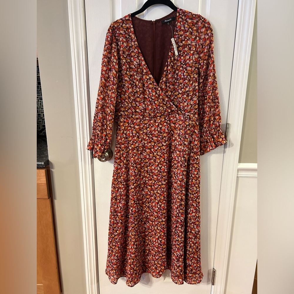 (NWT) Madewell | Ditsy Floral V-Neck Maxi Dress